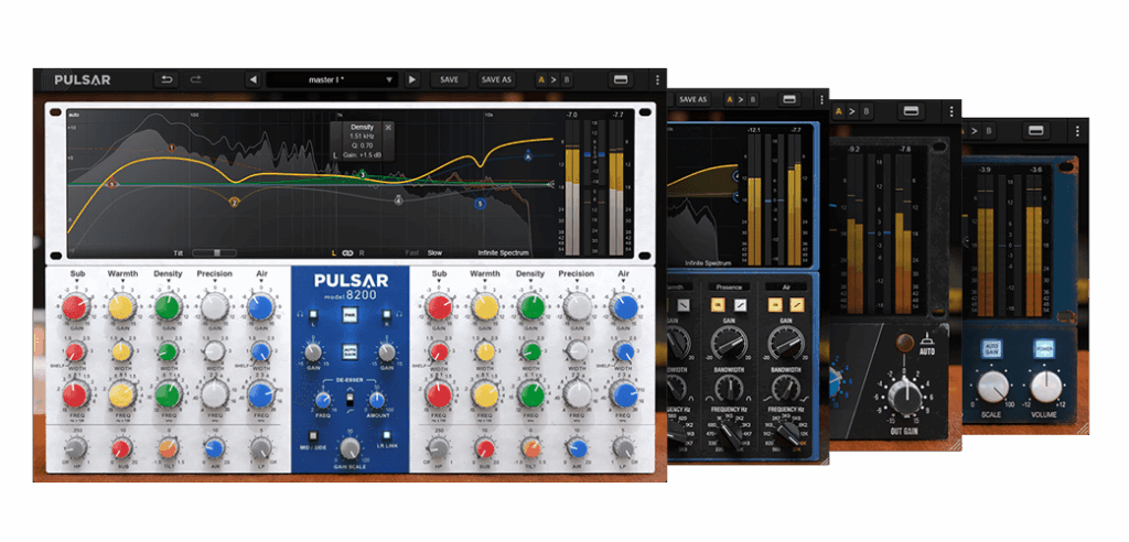 Analog EQs Bundle by Pulsar Audio plugins UI