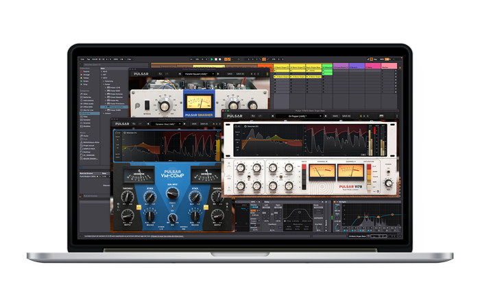 Vintage Compressor Bundle by Pulsar Audio on computer screen